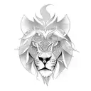 circe and her lion tattoo design idea