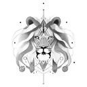 circe and her lion tattoo design idea