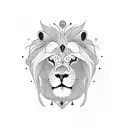 circe and her lion tattoo design idea