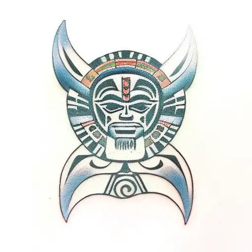 aztec Polynesian Hawaiian tribal tatto tattoo design idea
