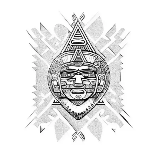 aztec Polynesian tribal tatto tattoo design idea