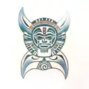 aztec Polynesian Hawaiian tribal tatto tattoo design idea