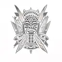 aztec Polynesian Hawaiian tribal tatto tattoo design idea