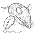 hybrid mouse and computer mouse  tattoo design idea