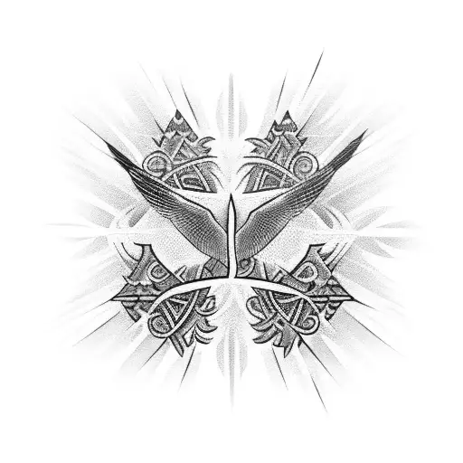 3 birds for the holy trinity  tattoo design idea