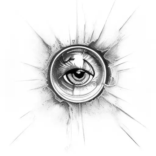 Eye of Ra tattoo design idea