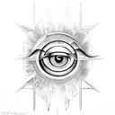 Eye of Ra tattoo design idea