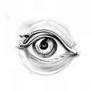 Eye of Ra tattoo design idea