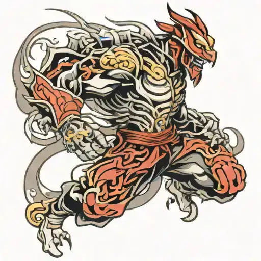 hayabusa badass  tattoo design idea