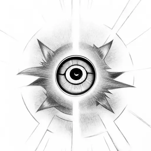 Sasuke's sharingan eye in the blade of a kunai. tattoo design idea