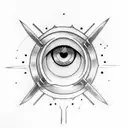 Sasuke's sharingan eye in the blade of a kunai. tattoo design idea