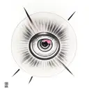Sasuke's sharingan eye in the blade of a kunai. tattoo design idea
