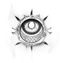 Sasuke's sharingan eye in the blade of a dagger. tattoo design idea