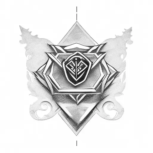 woman heavy metal neo traditional tattoo design idea