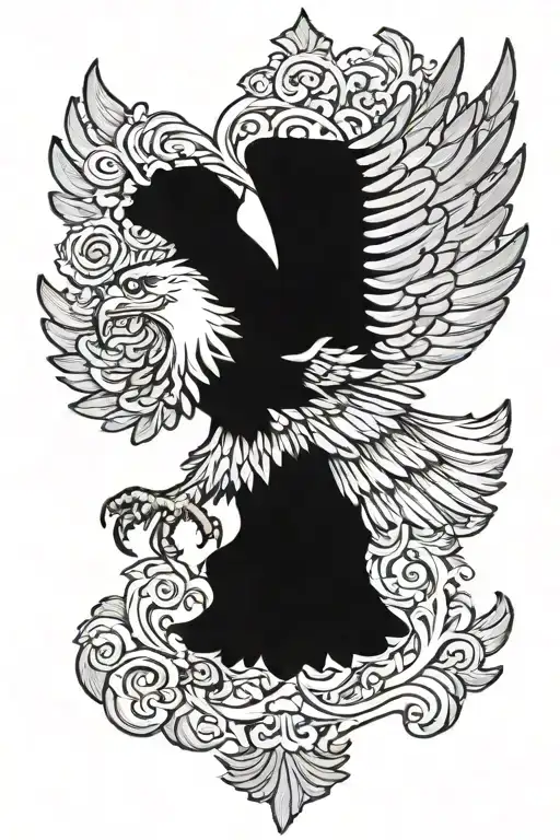 german eagle but in realistic tattoo tattoo design idea