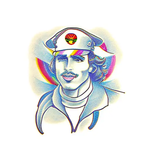 tsitsipas lgbt tattoo design idea
