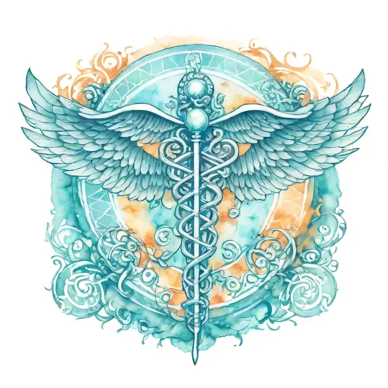 The caduceus symbol tattoo design idea