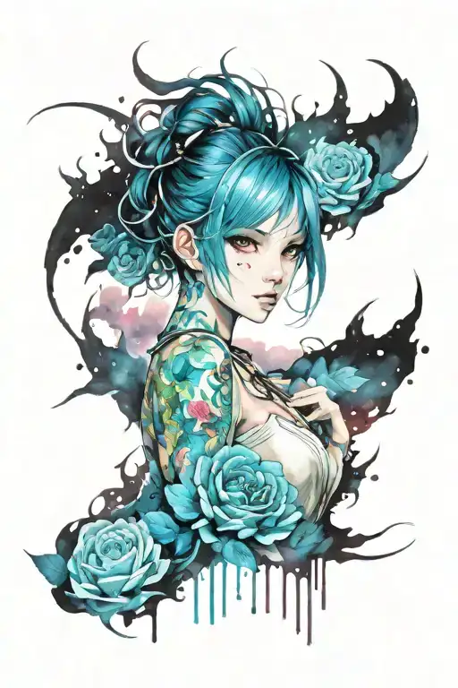 watercolor tattoo tattoo design idea
