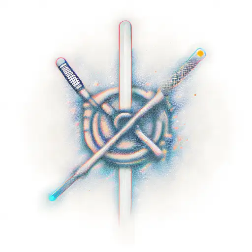 the microphone Sword tattoo design idea