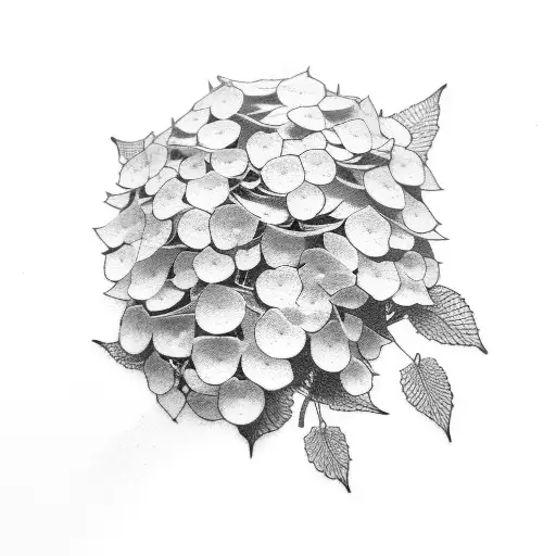  19 hydrangea tattoo design idea