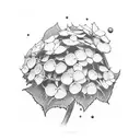  19 hydrangea tattoo design idea