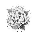  19 hydrangea tattoo design idea