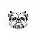 shih tzu tattoo design idea