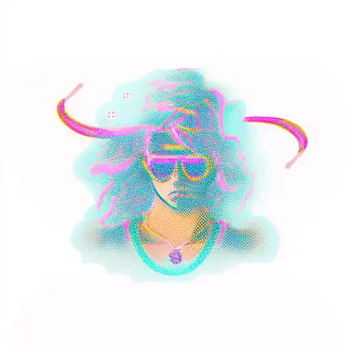 G-string boy in girly pink font tattoo design idea