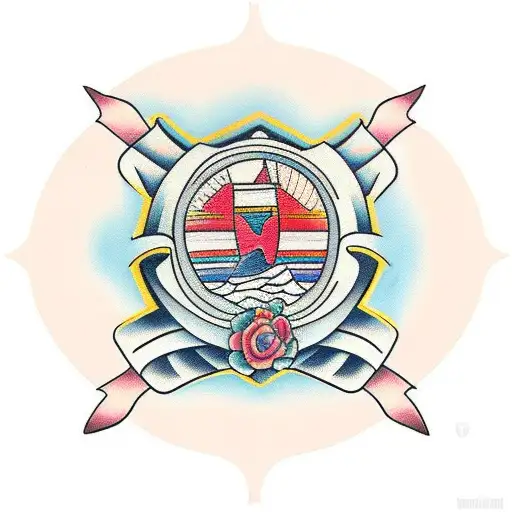 peruvian cross tattoo design idea