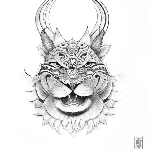 Peruvian animals tattoo design idea