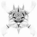 Peruvian animals tattoo design idea