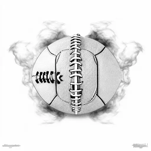 Football stadium engulfed in ultras smoke tattoo design idea