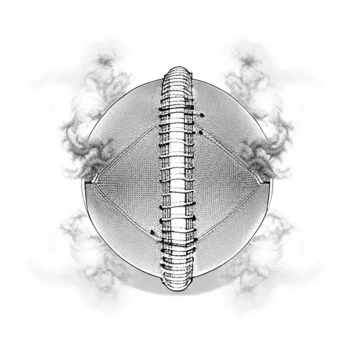 Football stadium engulfed in ultras smoke tattoo design idea