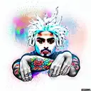 lil pump tattoo design idea