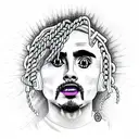 lil pump tattoo design idea