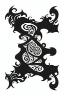 gothic letters tattoo design idea