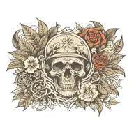 natural elements tattoo design idea