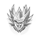 majin vegeta tattoo design idea