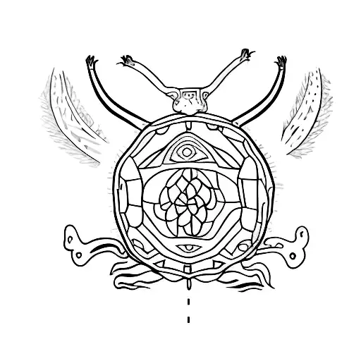 tortuga tattoo design idea
