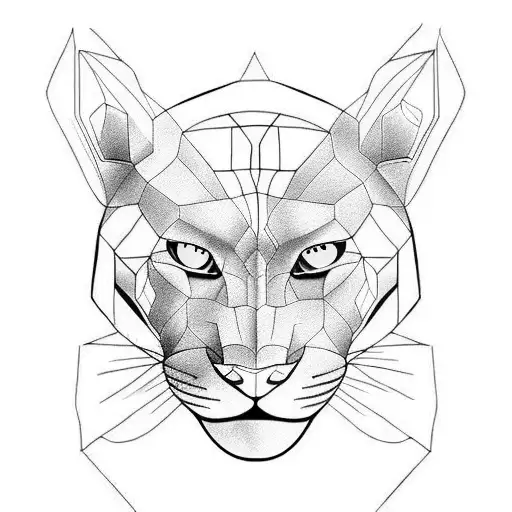 Panther tattoo design idea