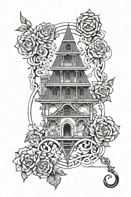 trap tattoo design idea