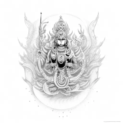 vishnu tattoo design idea