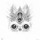 vishnu tattoo design idea