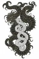 hydra entangled tattoo design idea