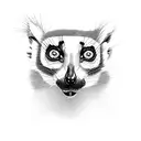 catta lemur tattoo design idea