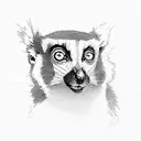 catta lemur tattoo design idea