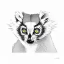 catta lemur tattoo design idea