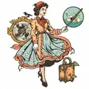 Mary poppins tattoo design idea