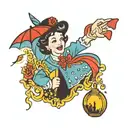 Mary poppins tattoo design idea