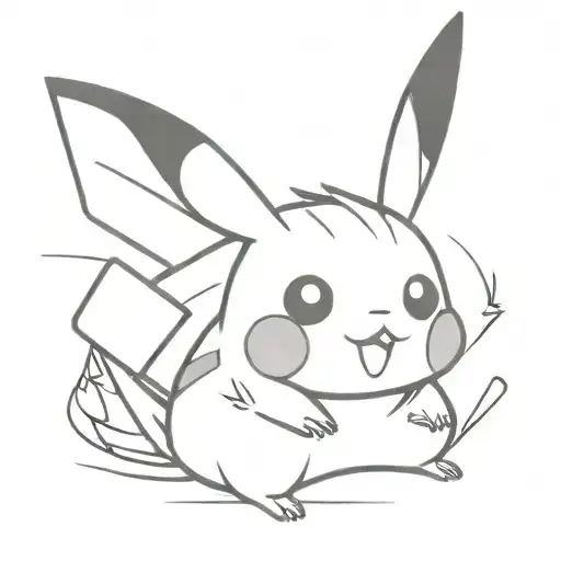 pikachu tattoo design idea